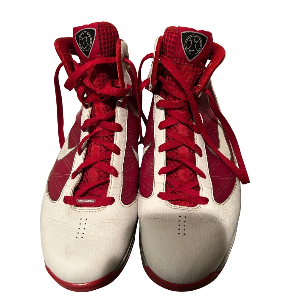 Nike Hyperize Men's Size 11.5 Red White High Top Basketball Shoes‎